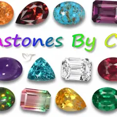 Variedad de tipos de piedras preciosas, desde verdes brillantes hasta azules profundos y rojos intensos, organizadas por color.