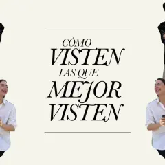Dos mujeres muestran estilos bussines casual. Una con gorra y chaqueta, la otra con camisa blanca y café.