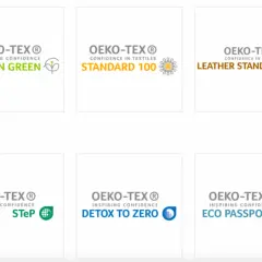 Certificado OEKO-TEX: Made in Green, Standard 100, Leather Standard, STeP, Detox to Zero, Eco Passport. Confianza en textiles y cuero.