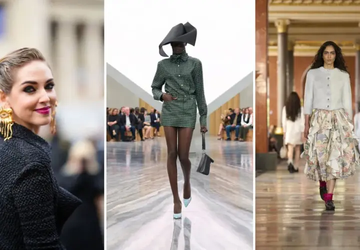 Tres estilos de moda: glamour audaz, minimalismo vanguardista y romántico floral. Diversos tipos de aesthetic.