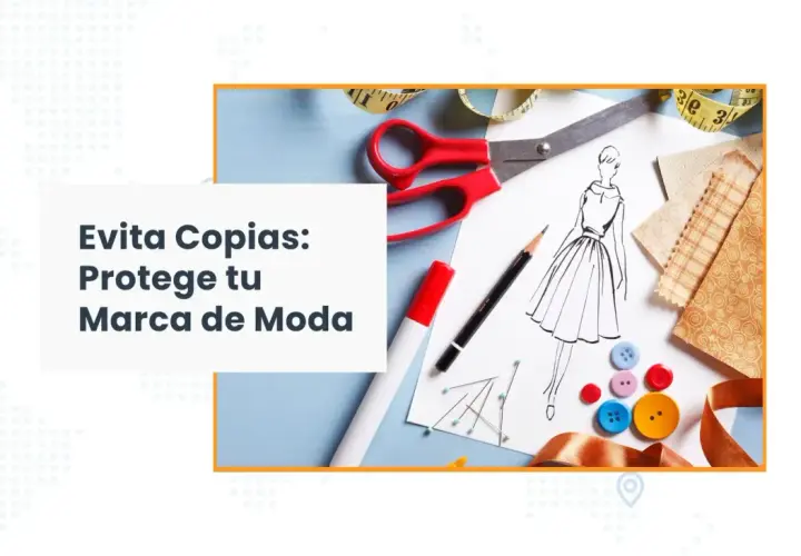 Diseño de moda, tijeras, lápiz, telas y botones, elementos clave para proteger tu marca en el derecho de la moda.