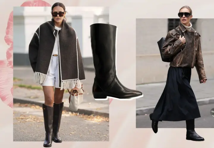 Botas tendencia de caña alta, perfectas para completar looks de otoño.