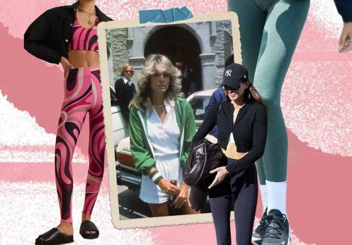 Estilos de marcas de ropa deportiva, desde los 70 hasta hoy: leggings psicodélicos, atuendos de tenis y moda athleisure moderna.