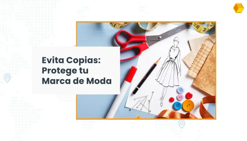 Diseño de moda, tijeras, lápiz, telas y botones, elementos clave para proteger tu marca en el derecho de la moda.