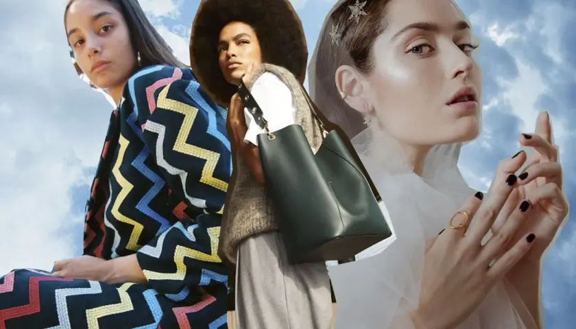 Tres mujeres con estilos diversos, luciendo prendas de marcas españolas de ropa.