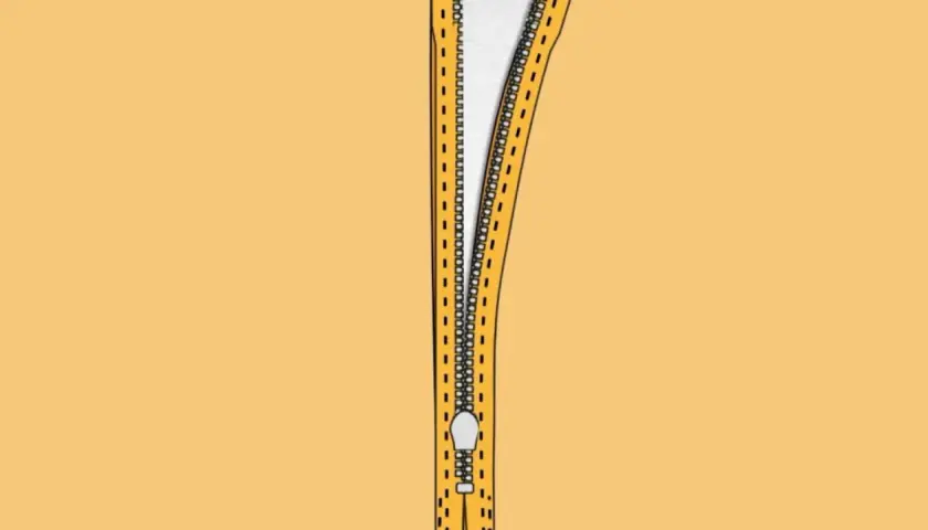 Cierre de cremallera amarillo, un invento que revolucionó la moda.