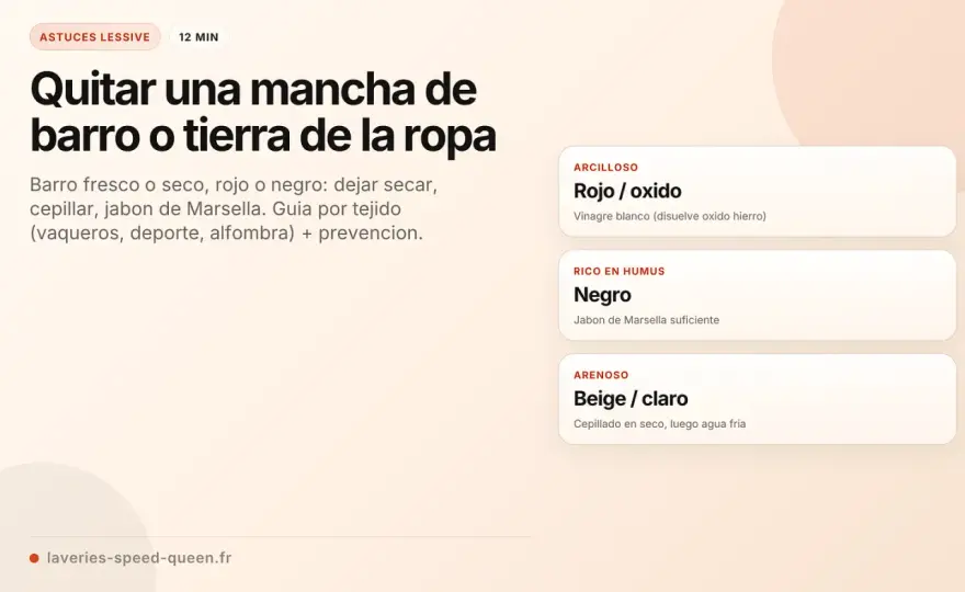 Cómo quitar manchas de barro de ropa y calzado - Sin dejar cerco
