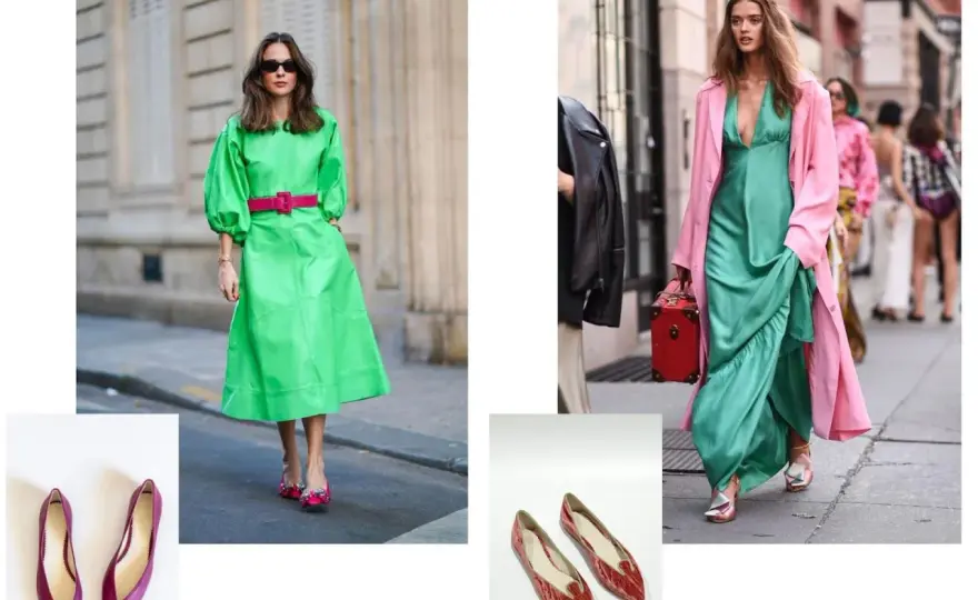 Cómo combinar un vestido verde - Guía de zapatos y complementos