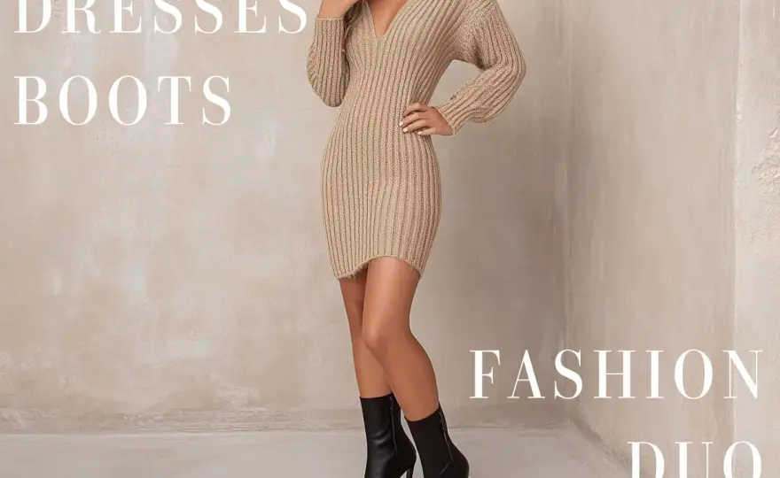 Vestido corto con botas altas - Claves para estilizar sin errores