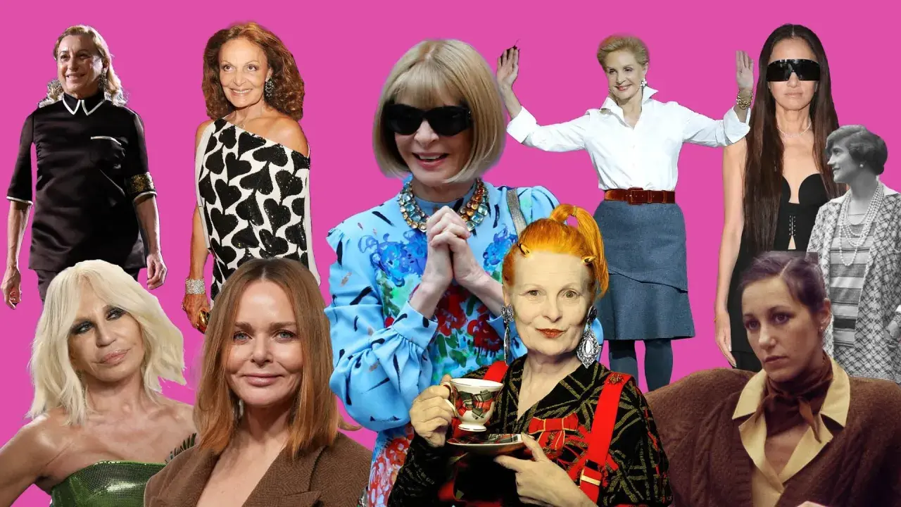 Iconos de la moda: Miuccia Prada, Diane von Fürstenberg, Anna Wintour, Carolina Herrera, Donatella Versace, Stella McCartney, Vivienne Westwood y Coco Chanel.