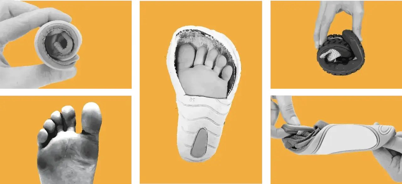 Zapatos barefoot que permiten sentir el suelo. Flexibles y ligeros, como si caminaras descalzo.