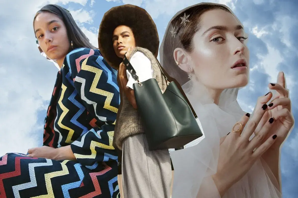 Tres mujeres con estilos diversos, luciendo prendas de marcas españolas de ropa.