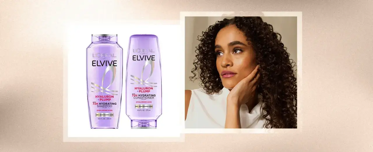 Descubre c&oacute;mo hidratar el pelo con Elvive Hyaluron + Plump. Champ&uacute; y acondicionador para cabello seco y deshidratado.